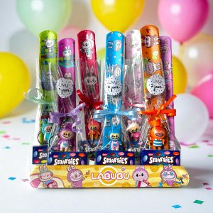 Labubu klaparmband + sleutelhanger traktatie