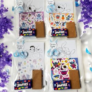 Stitch kleurplaat/sticker traktatie