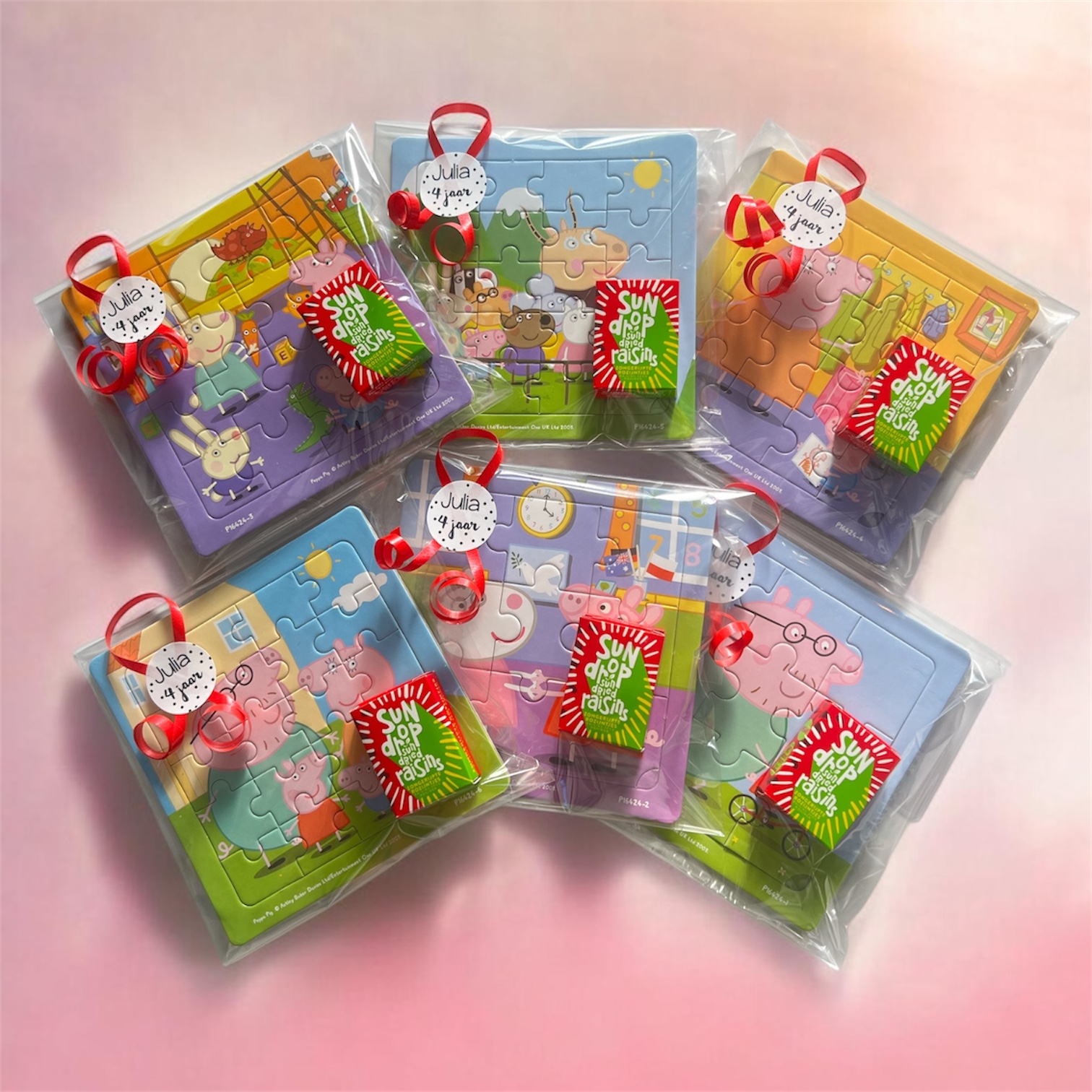 Peppa Pig puzzel traktatie