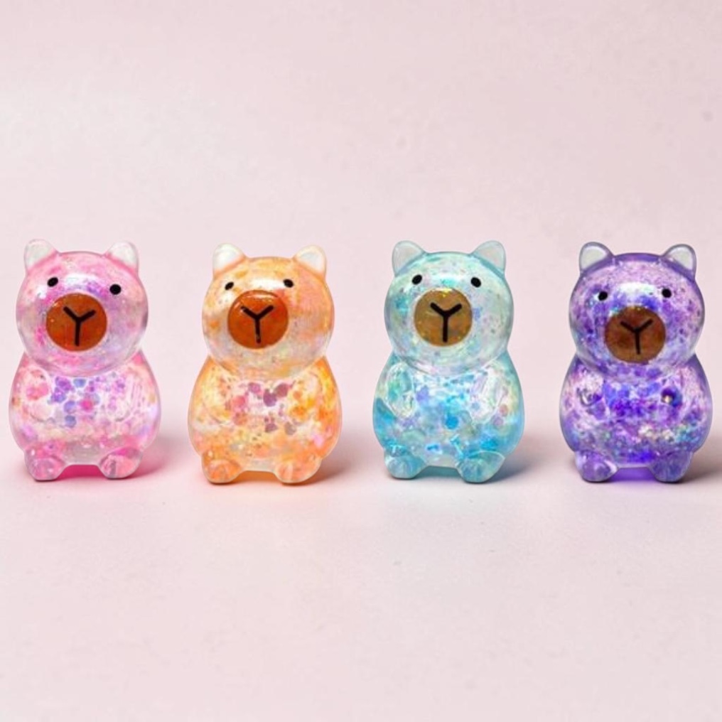 Exclusieve Capybara Glitter Squishy traktatie - Afbeelding 2